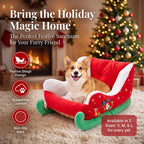 Christmas Santa sleigh pet bed