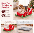 Christmas Santa sleigh pet bed