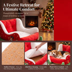Christmas Santa sleigh pet bed